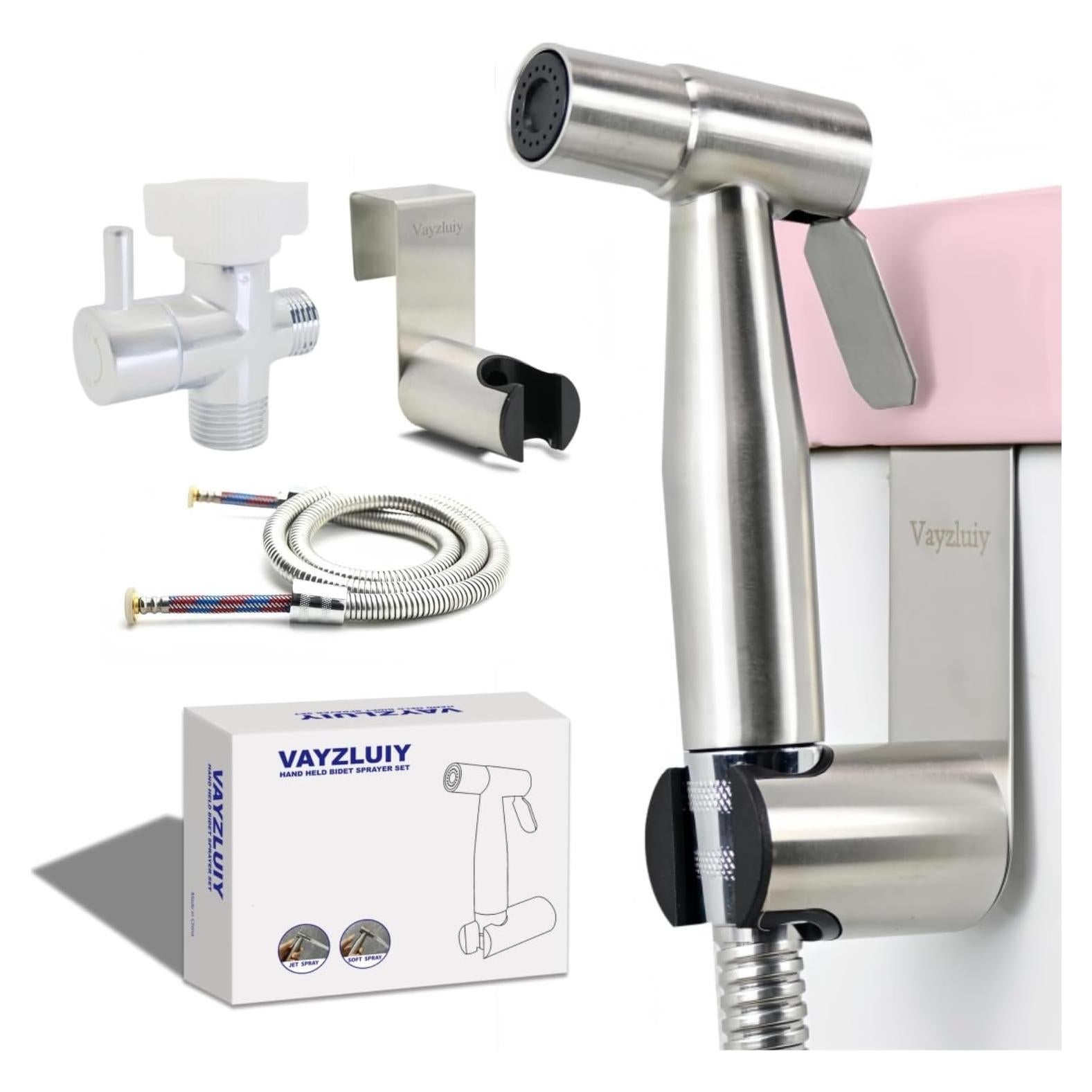 Rociador de Bidet de Mano Vayzluiy Acero Inoxidable 139.7 cm