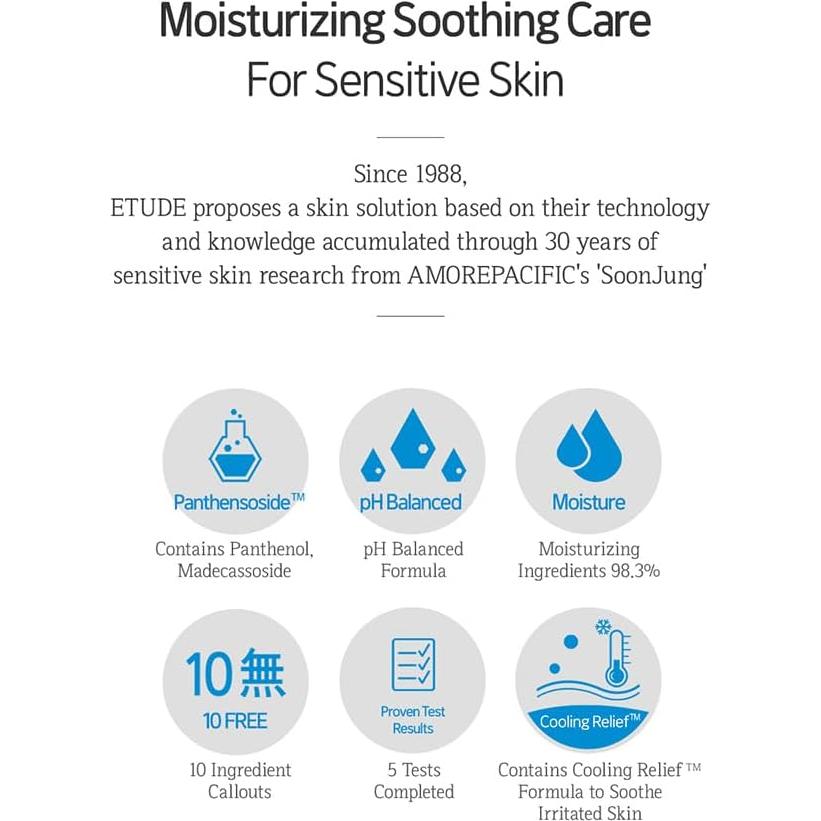 Tónico Hidratante ETUDE Soonjung pH5.5 200ml para Piel Sensible