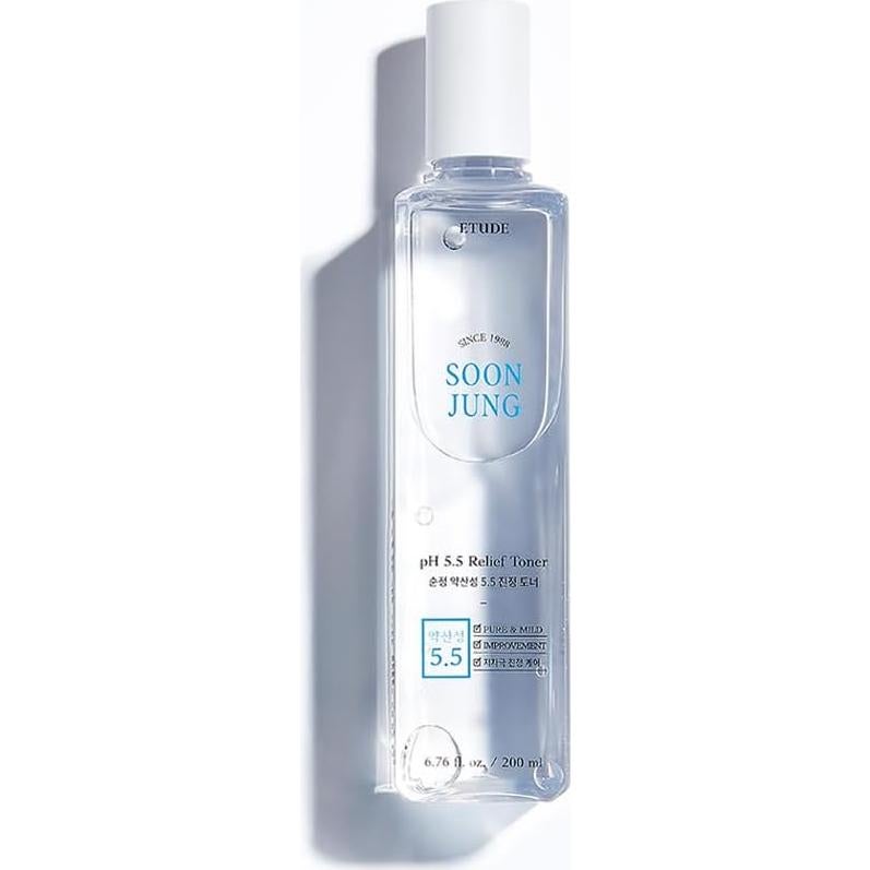 Tónico Hidratante ETUDE Soonjung pH5.5 200ml para Piel Sensible