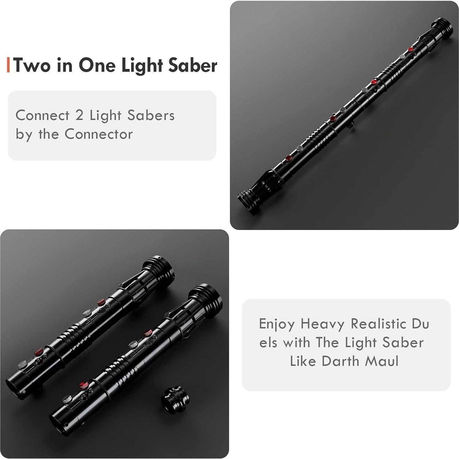 Sable de Luz DAMIENSABER RGB 3.0 Doble Hoja 82 cm