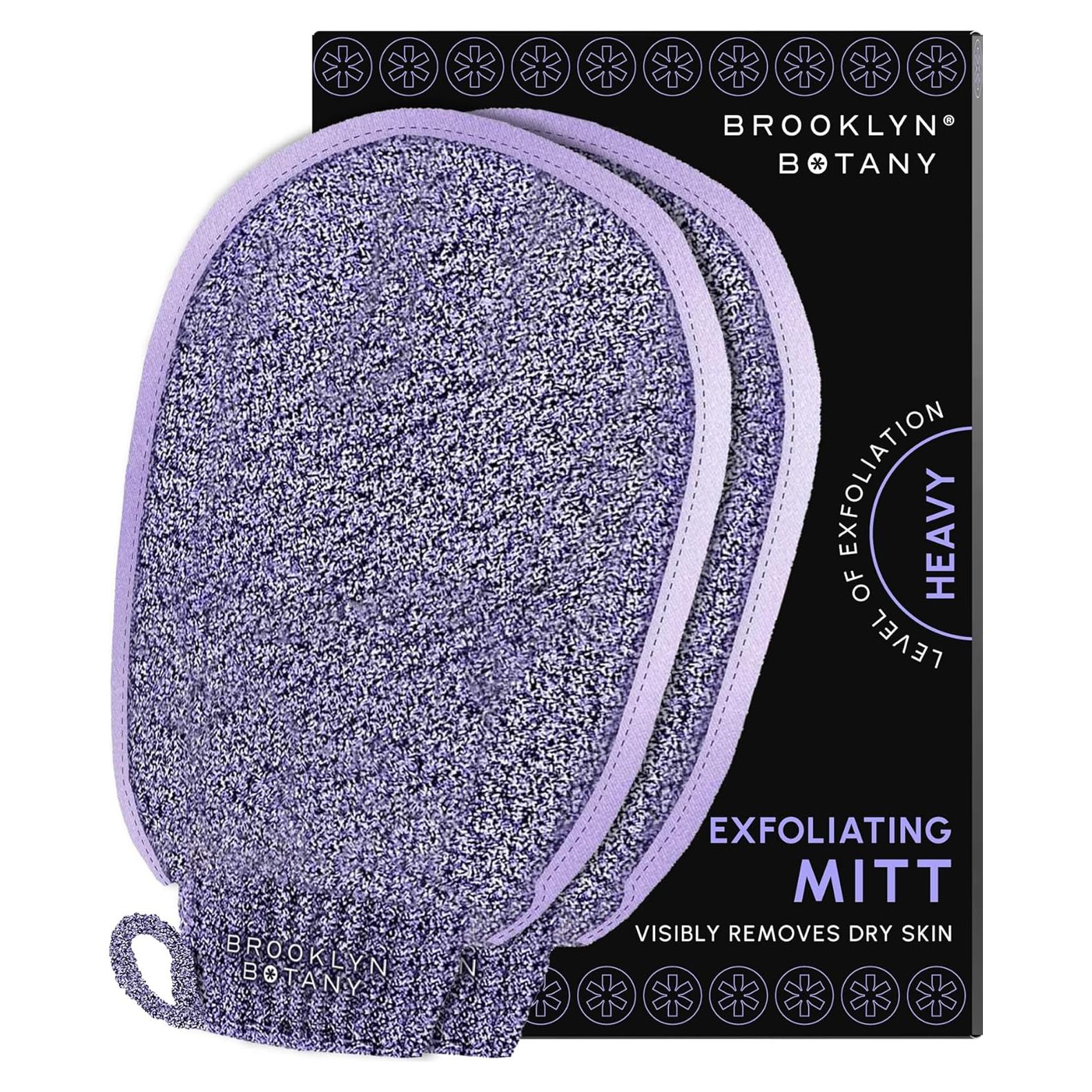 Mitones Exfoliantes Brooklyn Botany - 2 Unidades para Baño