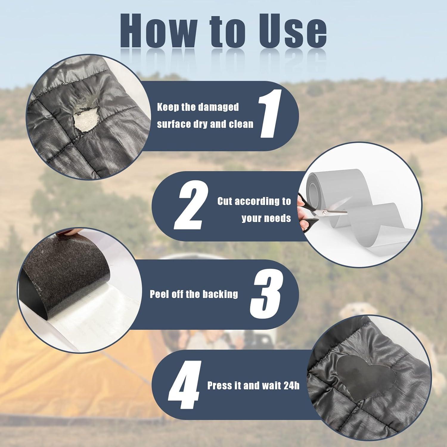 Cinta de Reparación de Nylon Autoadhesiva Cahomo 7.62x200.66 cm Verde Militar