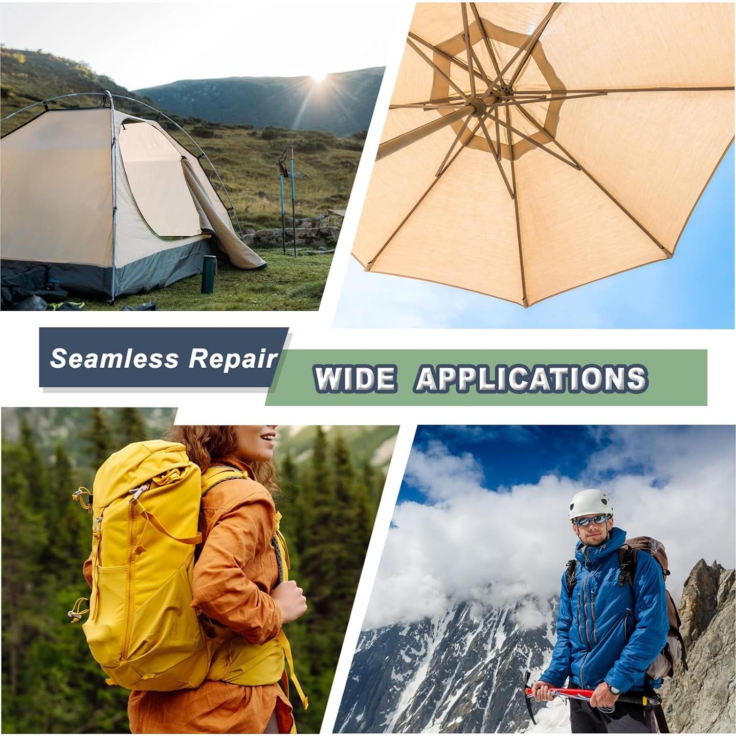 Cinta de Reparación de Nylon Autoadhesiva Cahomo 7.62x200.66 cm Verde Militar