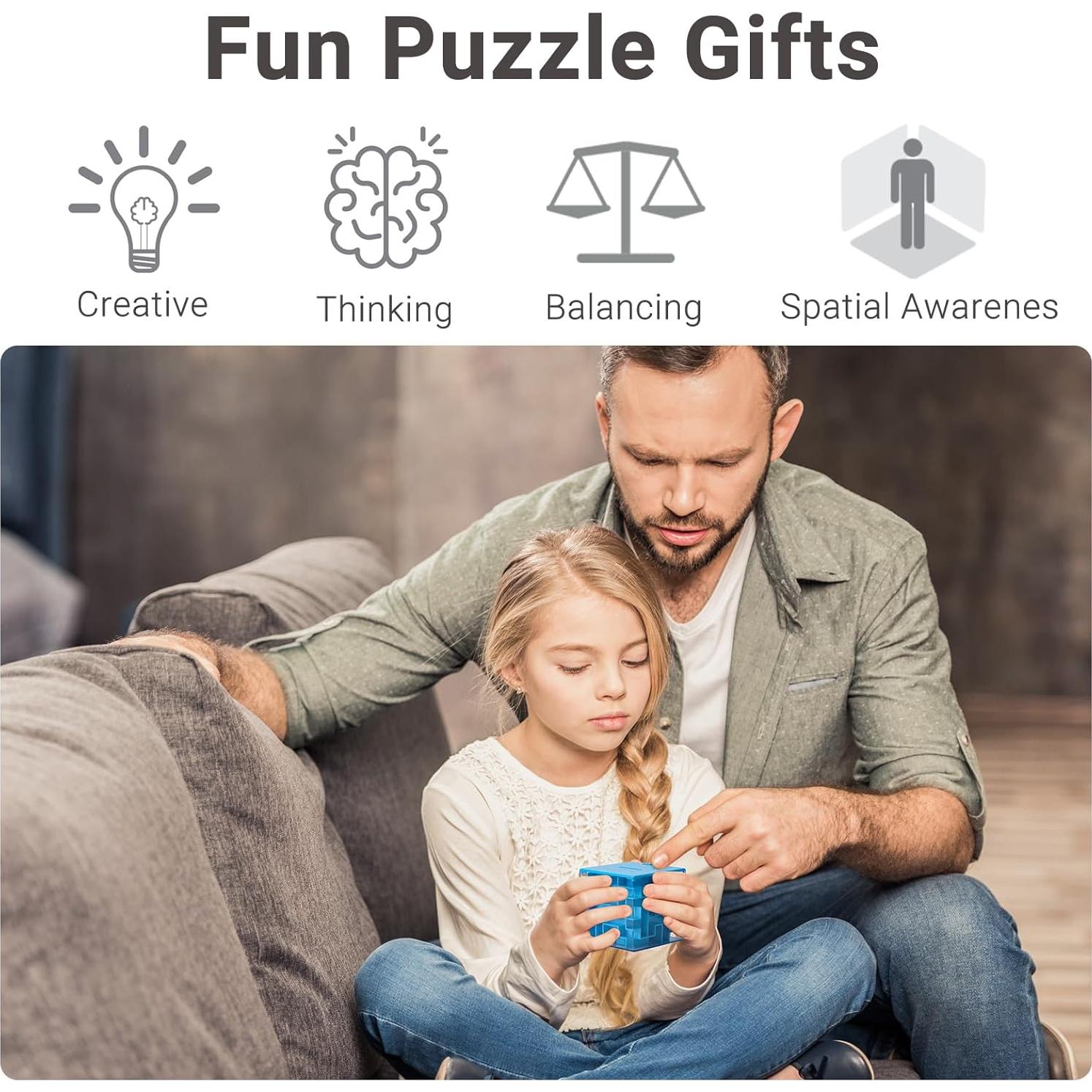 Caja de Rompecabezas de Dinero iKeelo - 2 Piezas para Niños