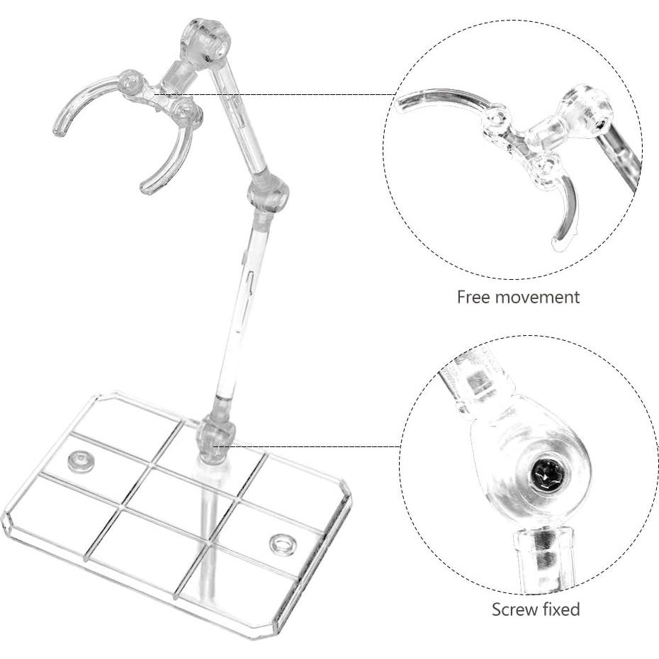 Soporte para Figuras de Acción XISTEST 8 PCS Transparente
