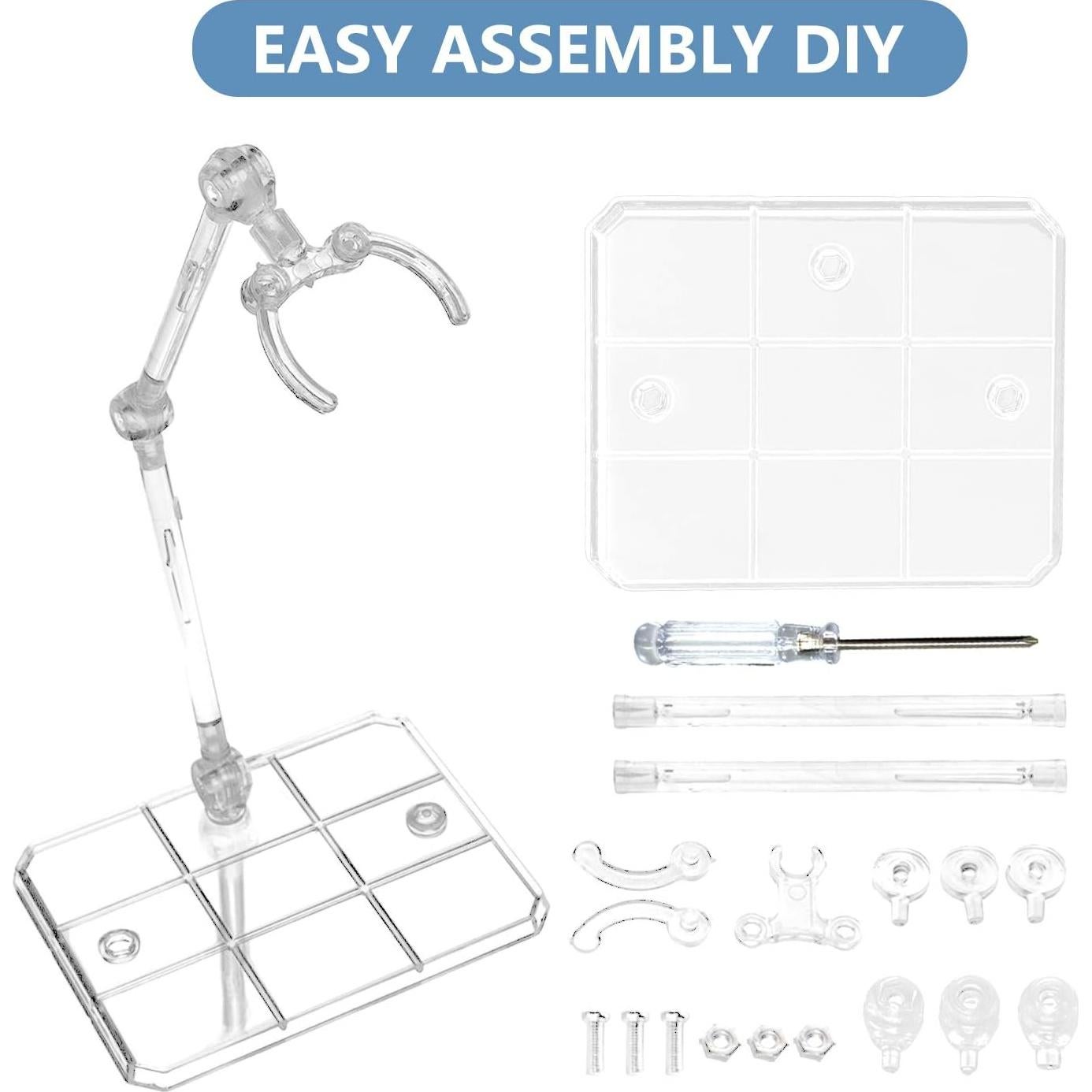 Soporte para Figuras de Acción XISTEST 8 PCS Transparente