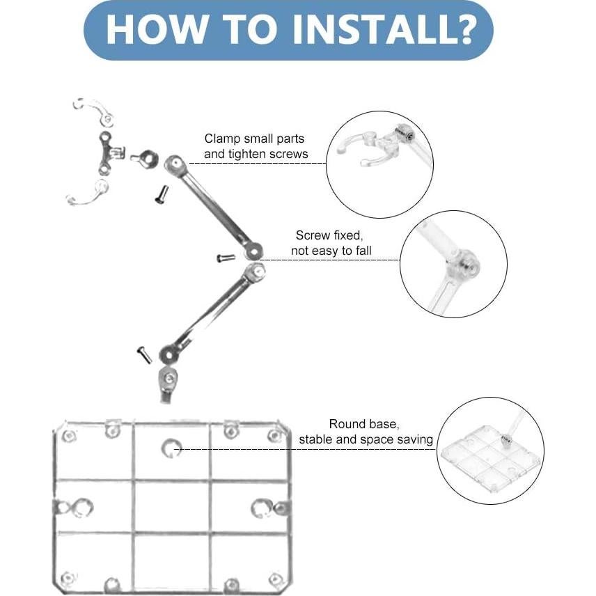 Soporte para Figuras de Acción XISTEST 8 PCS Transparente