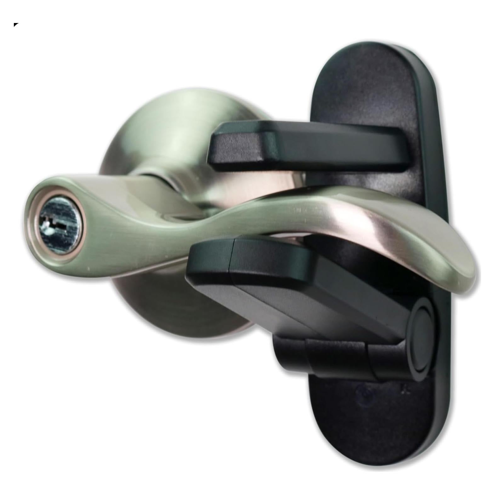 Bloqueo de Palanca de Puerta para Niños - 2 Piezas Negro