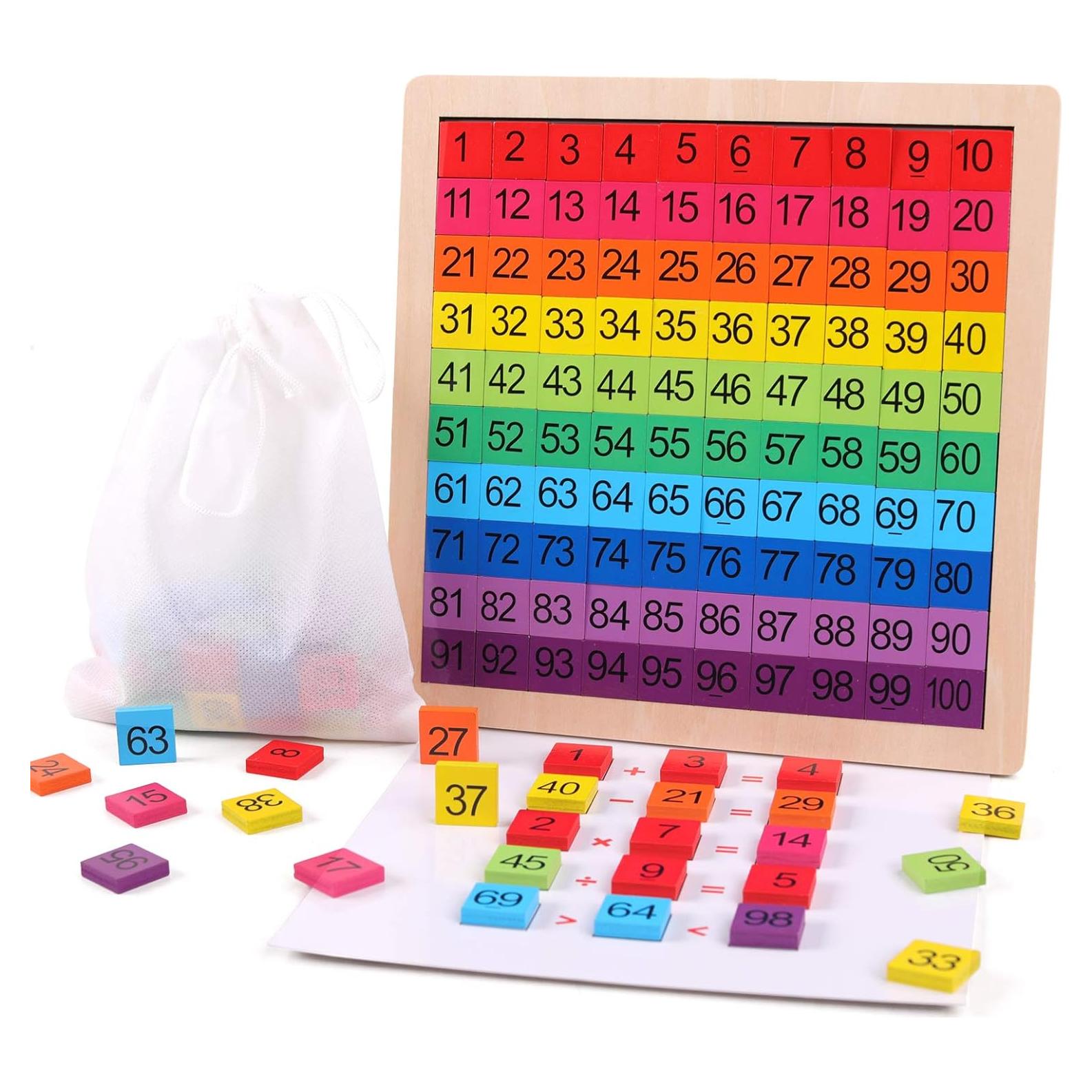 Juego educativo de matemáticas GEMEM 1-100 con rompecabezas