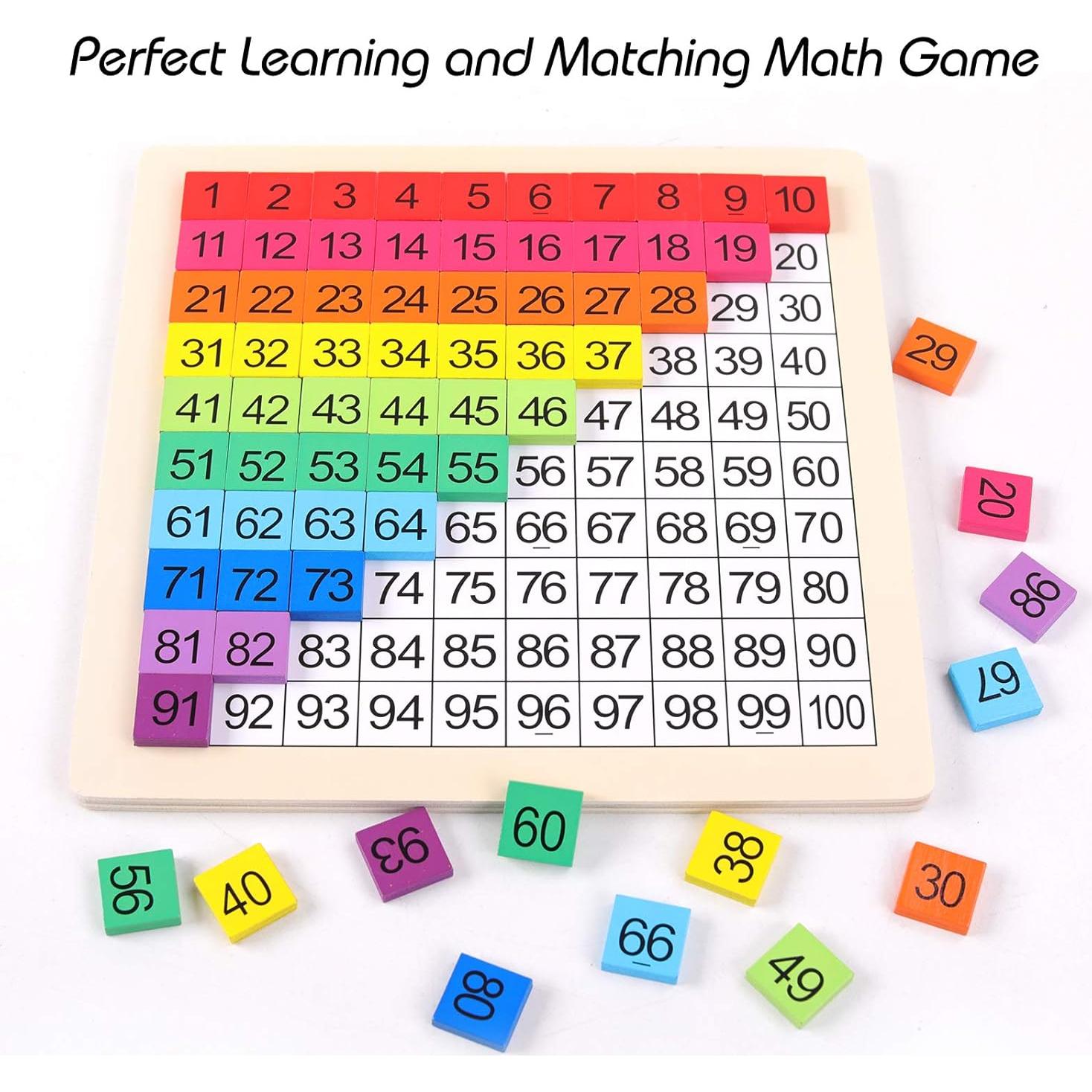 Juego educativo de matemáticas GEMEM 1-100 con rompecabezas