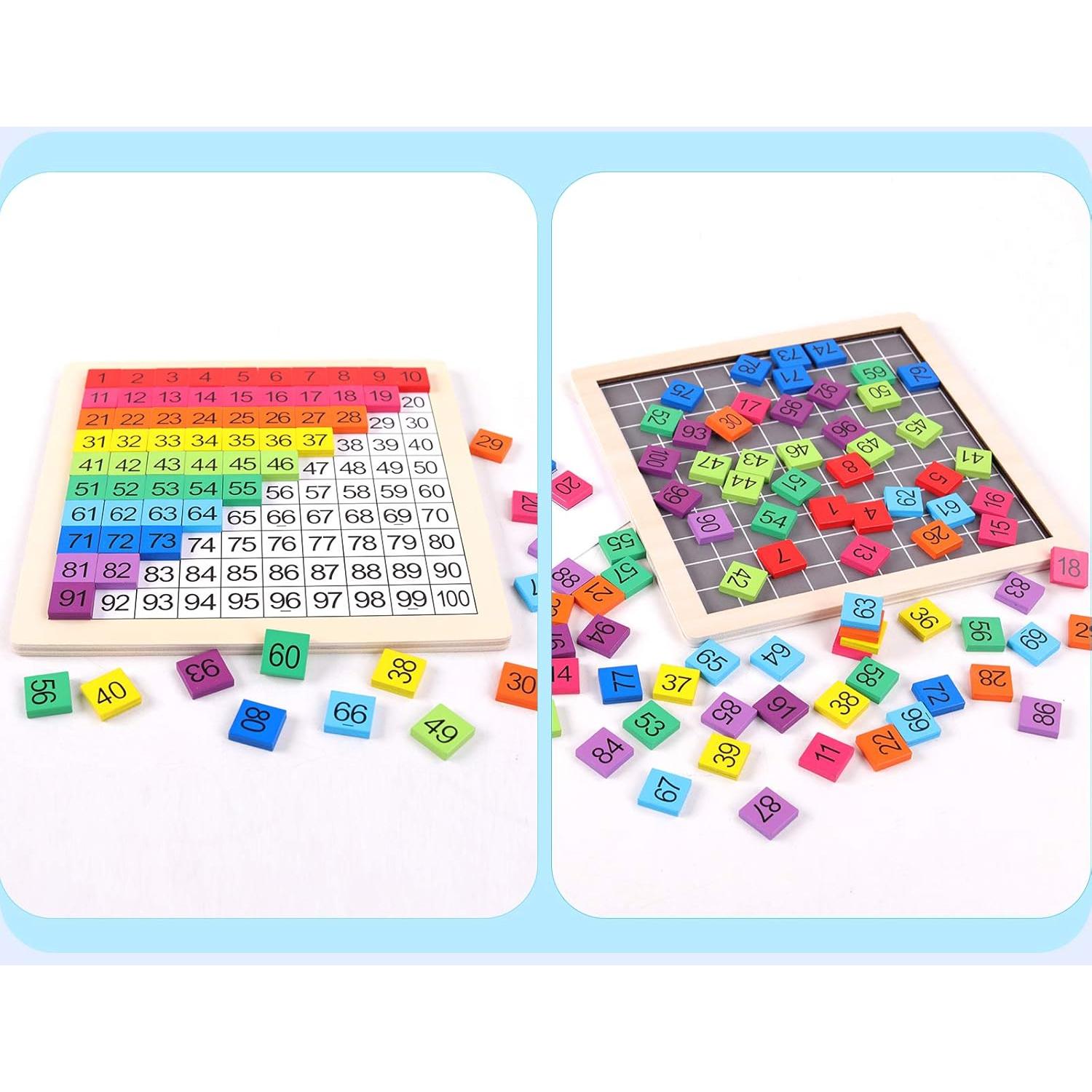 Juego educativo de matemáticas GEMEM 1-100 con rompecabezas