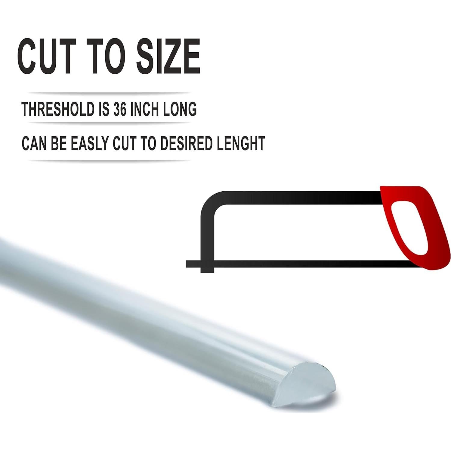 Dique Umbral Acrílico Transparente 93.98 cm eatelle