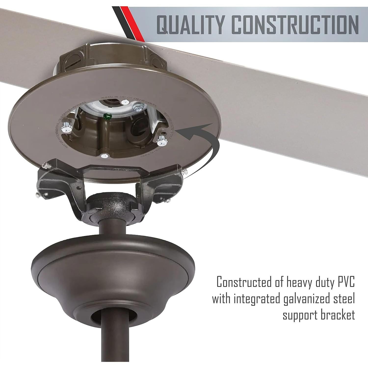 Caja Eléctrica para Ventilador de Techo BELL PRCF57550BZ Bronce 12 cm