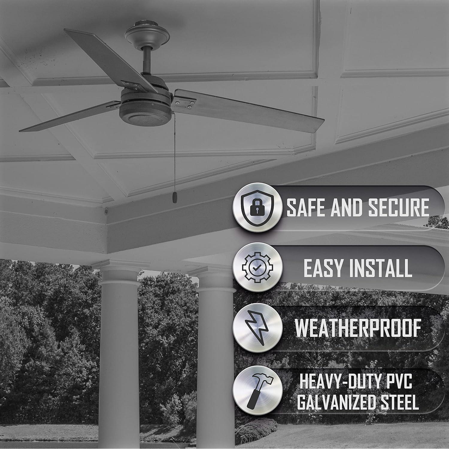 Caja Eléctrica para Ventilador de Techo BELL PRCF57550BZ Bronce 12 cm