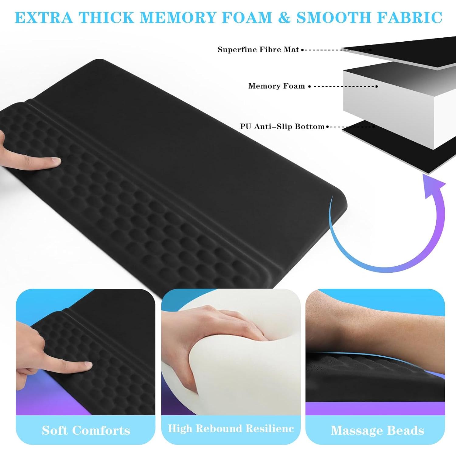 Soporte Ergonómico para Teclado KEPUTAIER HX001 con Reposamuñecas