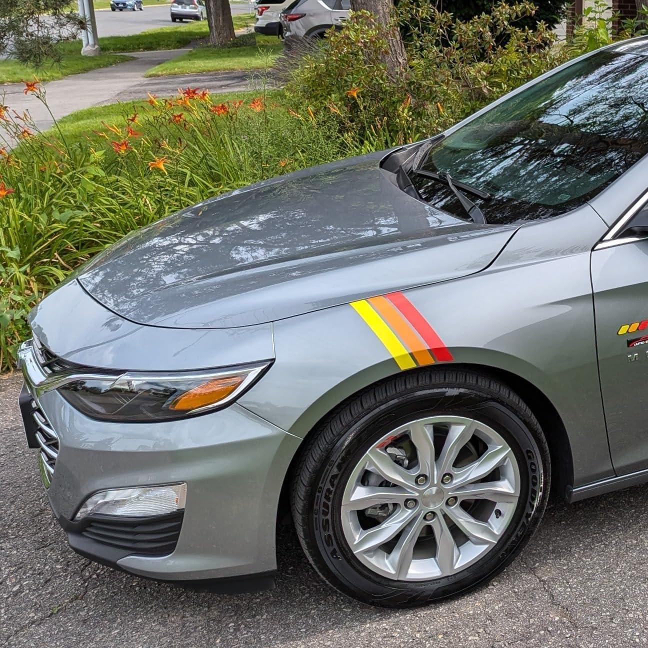 Calcomanías Retro Tricolores MOCHENT para Toyota Tacoma 2 Pcs