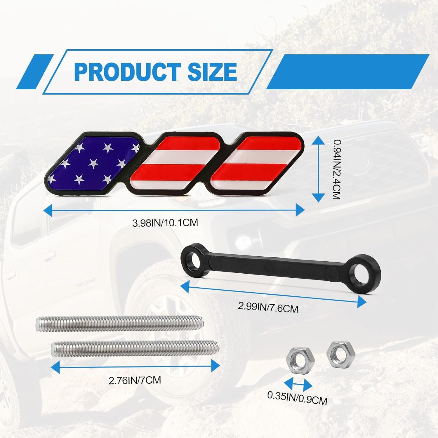 Insignia Decorativa de Rejilla CmeRto Rojo 10,13 cm para Toyota