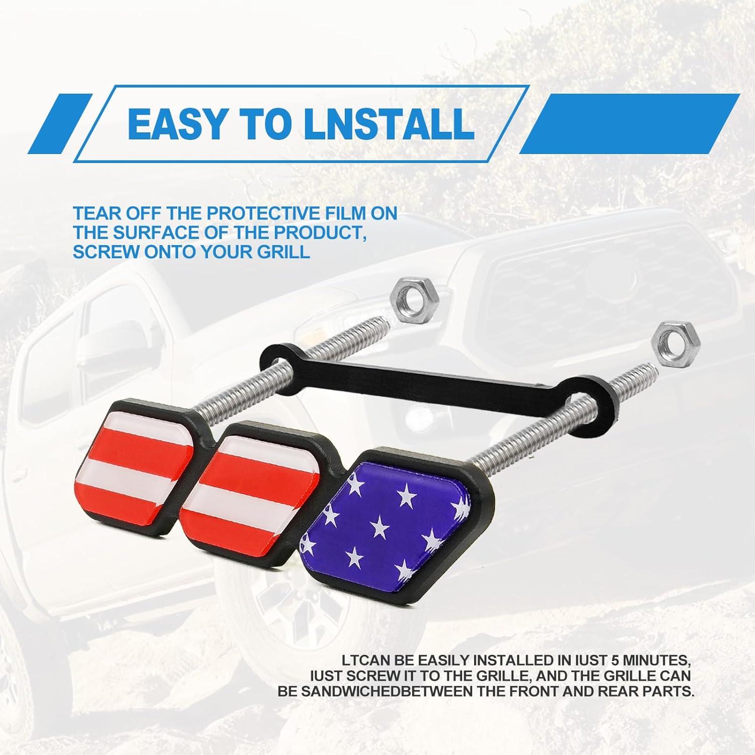 Insignia Decorativa de Rejilla CmeRto Rojo 10,13 cm para Toyota