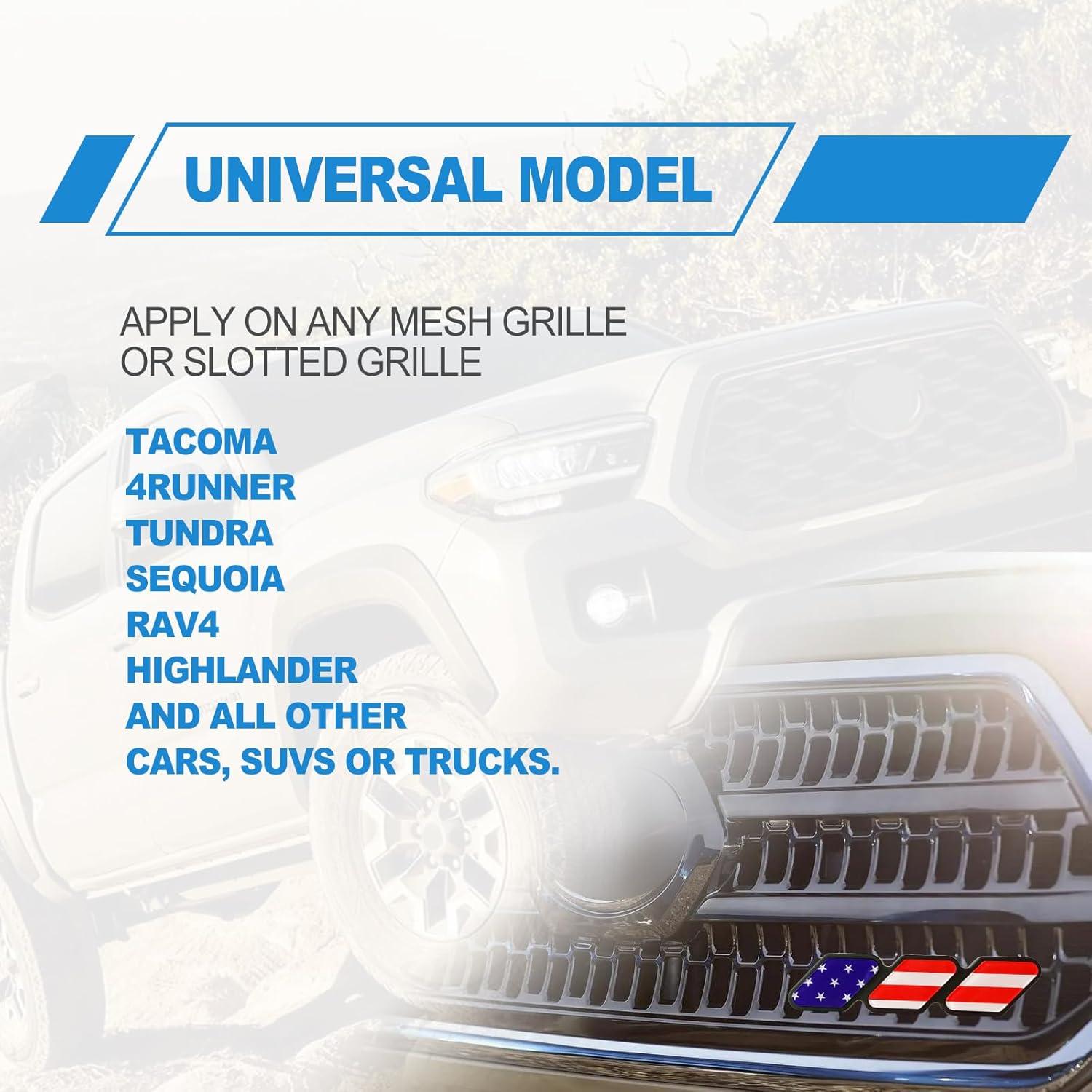 Insignia Decorativa de Rejilla CmeRto Rojo 10,13 cm para Toyota