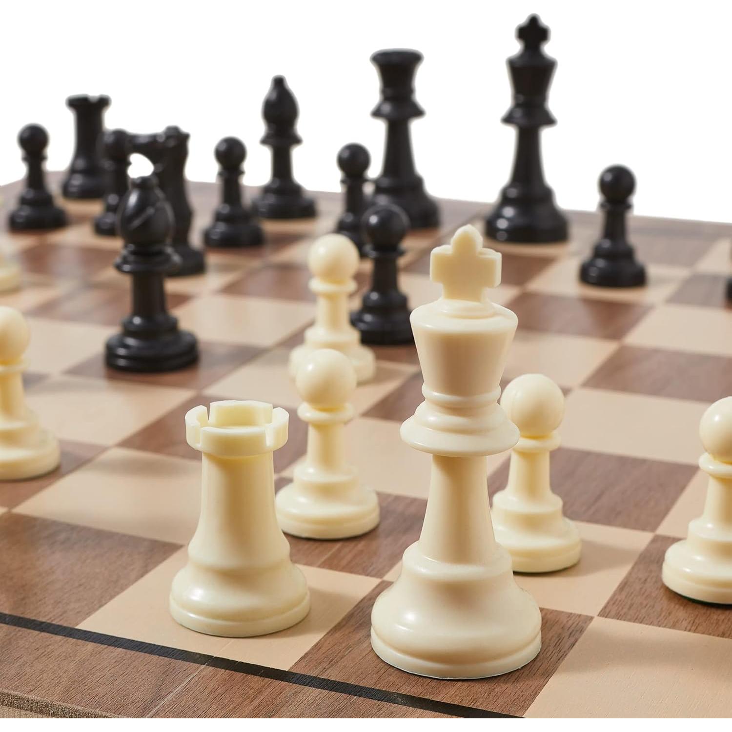 Juego de Ajedrez Pesado Cielo Verde 32 Piezas Plástico