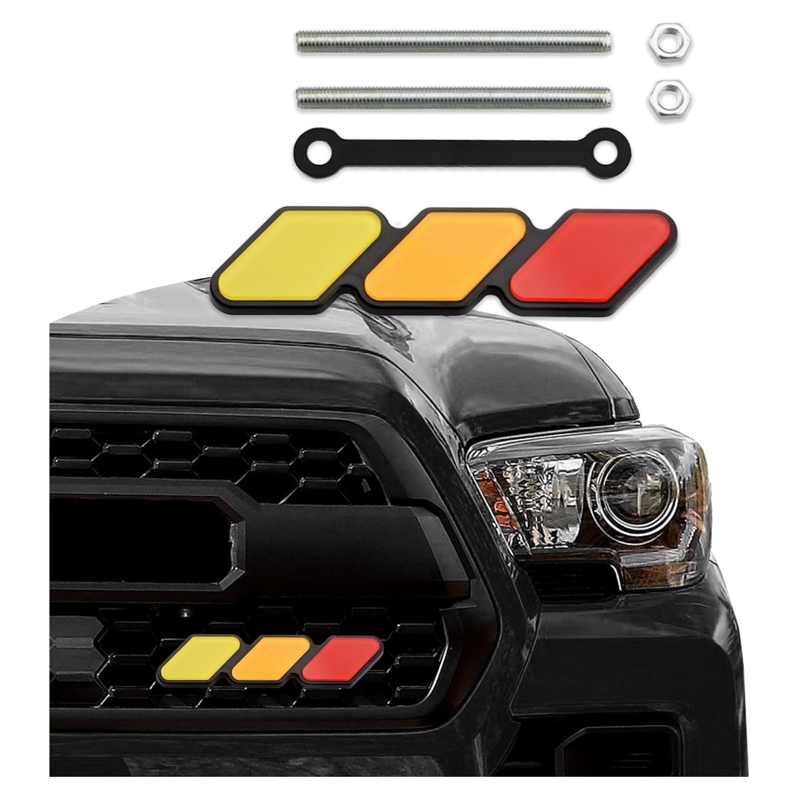 Insignia Decorativa de Rejilla TRD CHRYMUM Amarillo Naranja Rojo