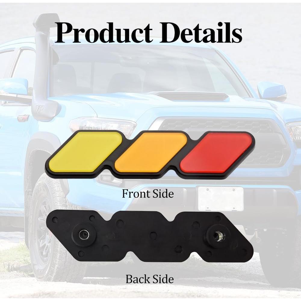 Insignia Decorativa de Rejilla TRD CHRYMUM Amarillo Naranja Rojo