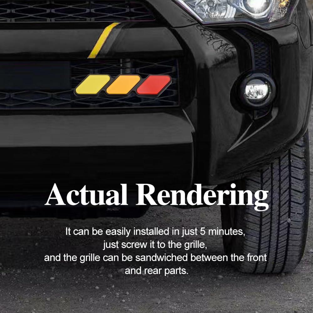 Insignia Decorativa de Rejilla TRD CHRYMUM Amarillo Naranja Rojo