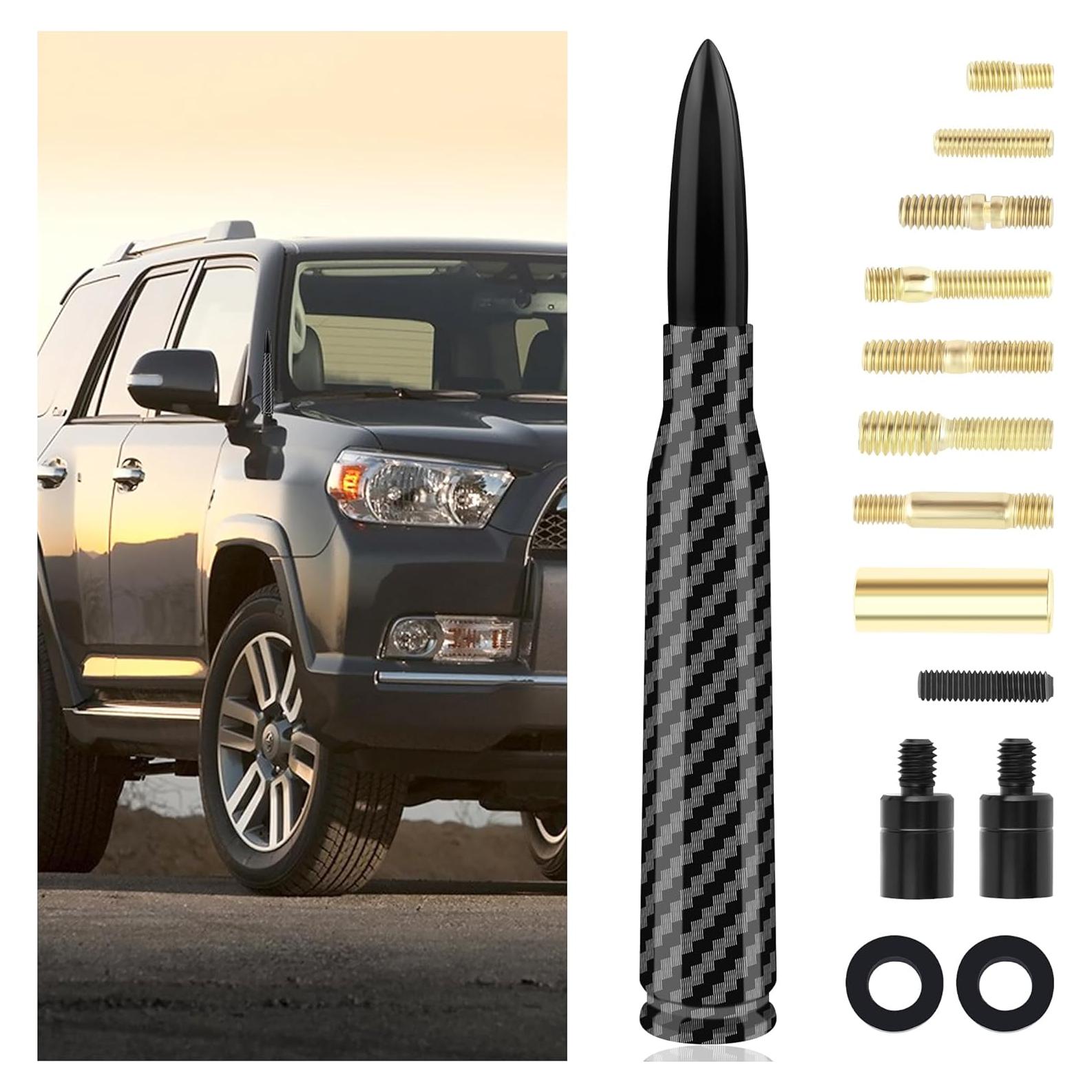 Antena de Coche Junecarp Bala Fibra de Carbono 14x2cm