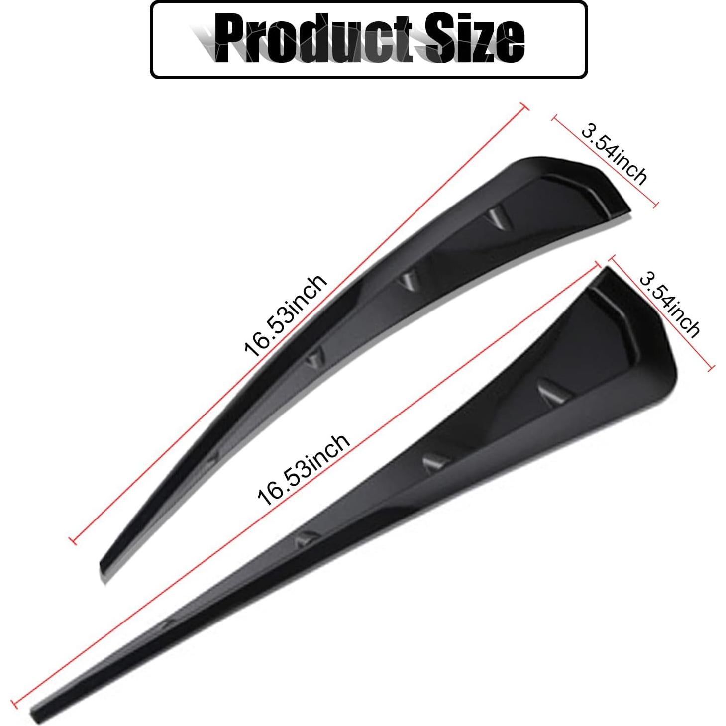 Ventilaciones Laterales de Guardabarros Miytsya ABS Negro