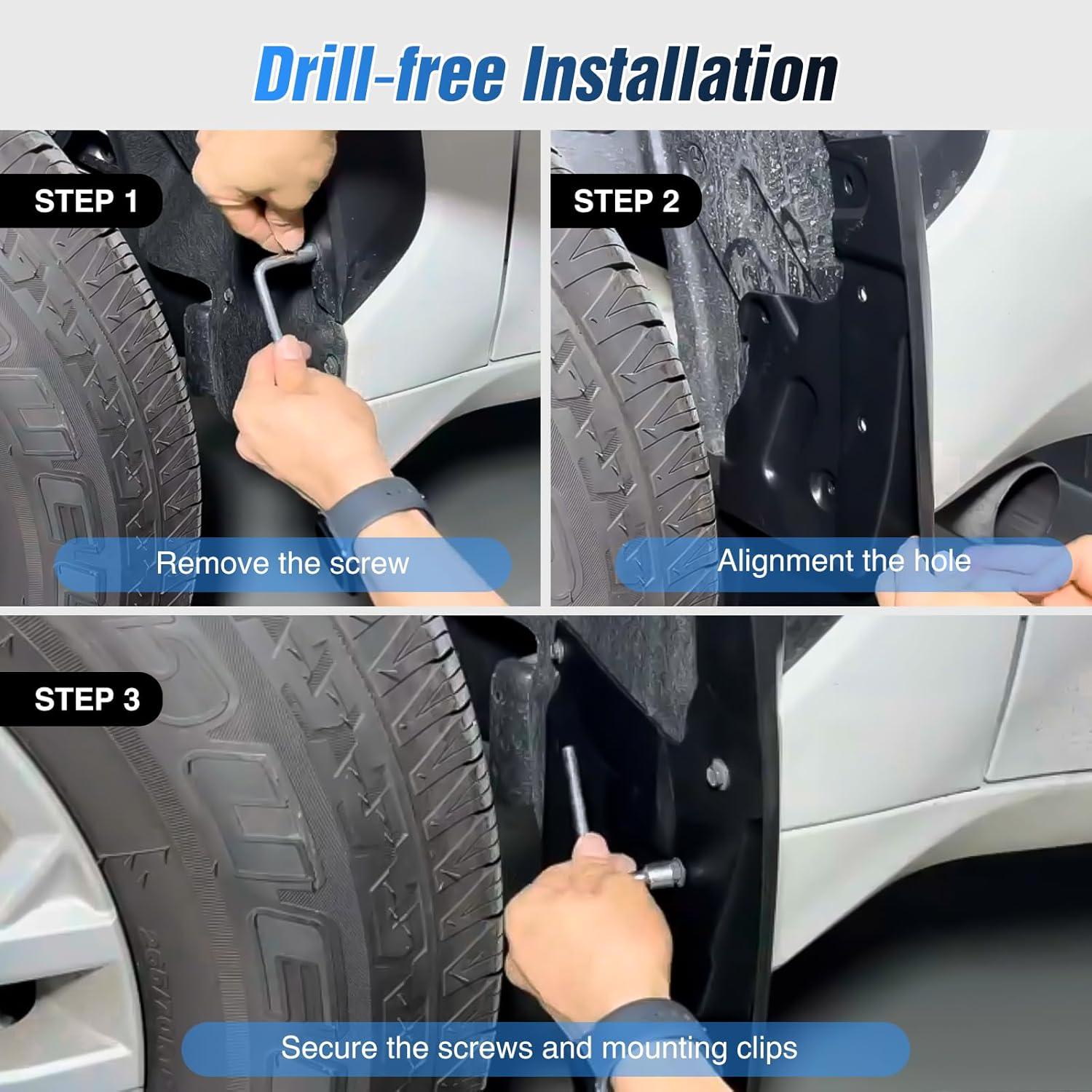 Guardias de Barro Nilight para Toyota Tundra 2022-2025