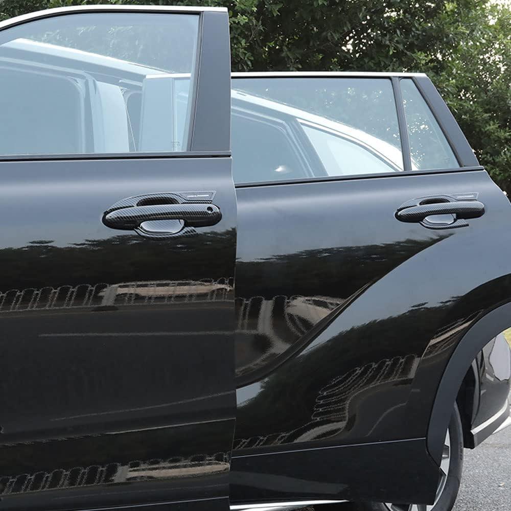 Cubierta de Manija de Puerta LEXLEY 8Pcs Fibra de Carbono Toyota Highlander 2020-2025