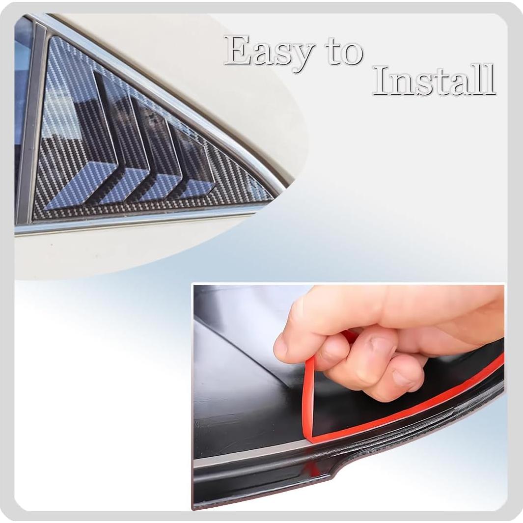 Persianas de Ventana MUXEE para Toyota Camry 2012-2014 - Fibra de Carbono