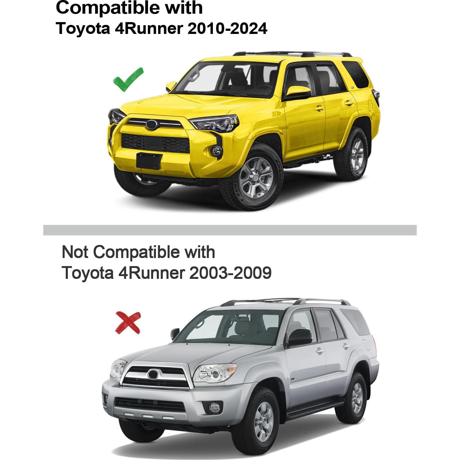 Deflectores de Lluvia Deejecsun para Toyota 4Runner 2010-2024