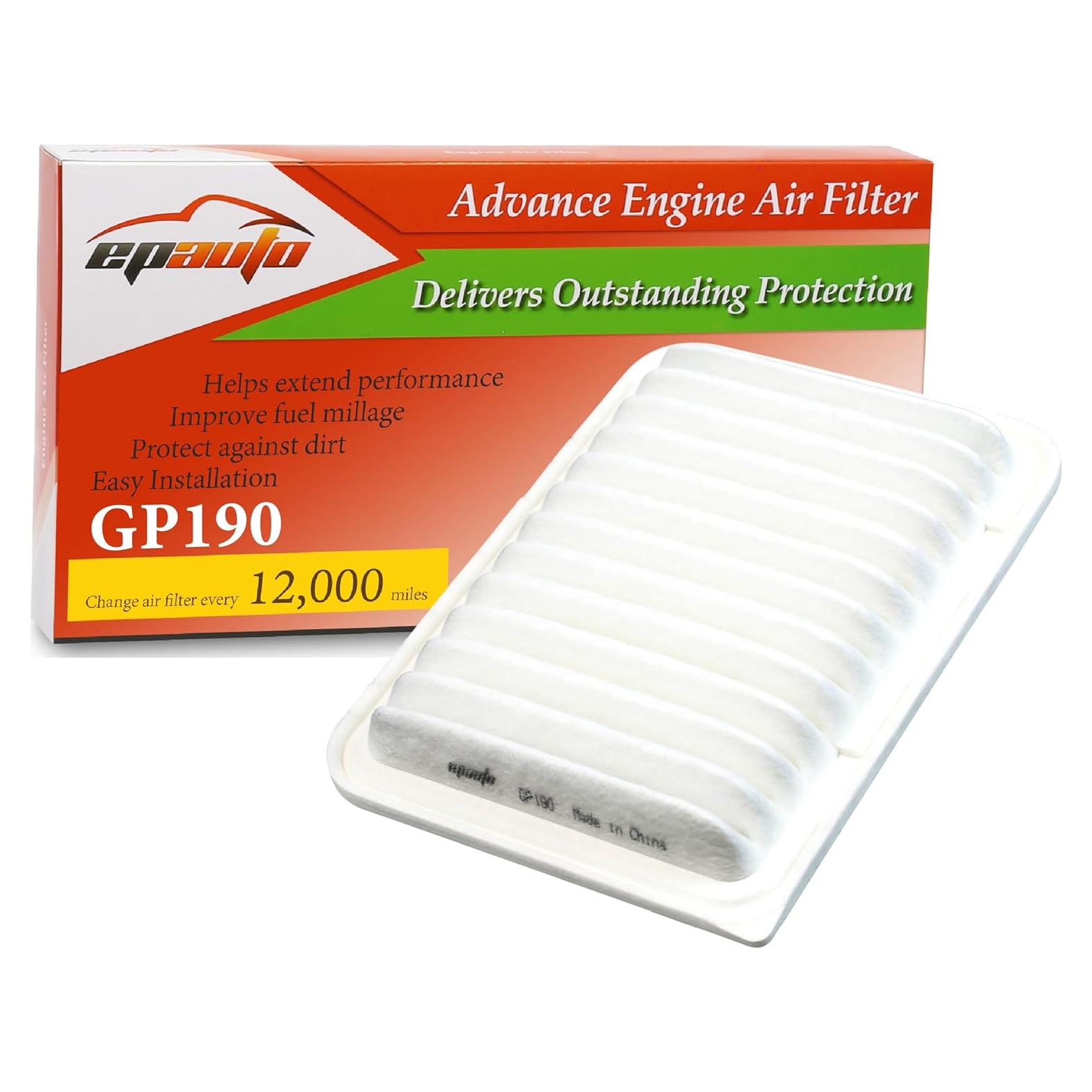 Filtro de Aire EPAuto GP190 para Toyota Corolla 1.8L 2009-2019