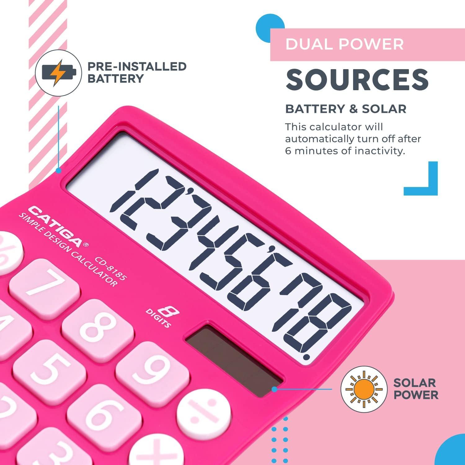 Calculadora de Escritorio CATIGA CD-8185 Solar 8 Dígitos