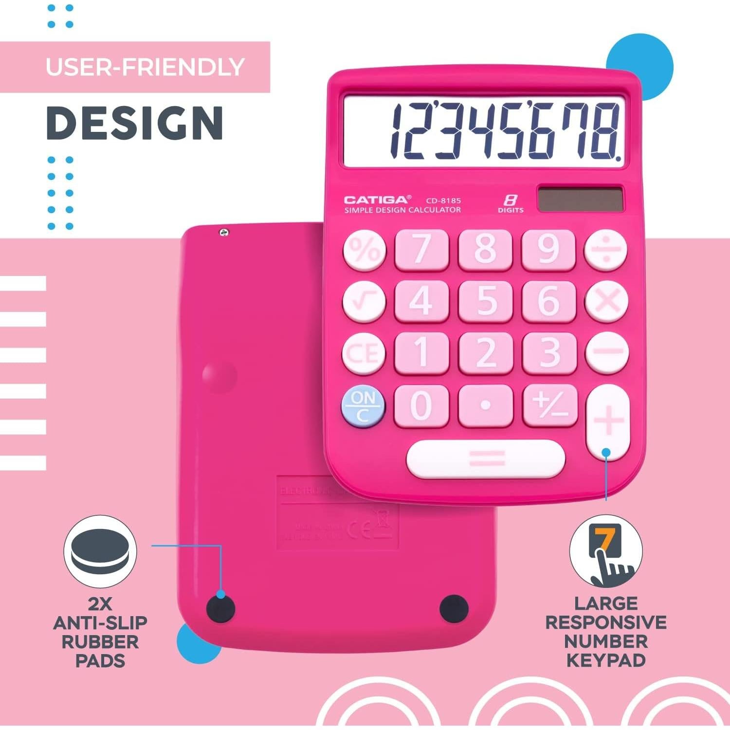 Calculadora de Escritorio CATIGA CD-8185 Solar 8 Dígitos