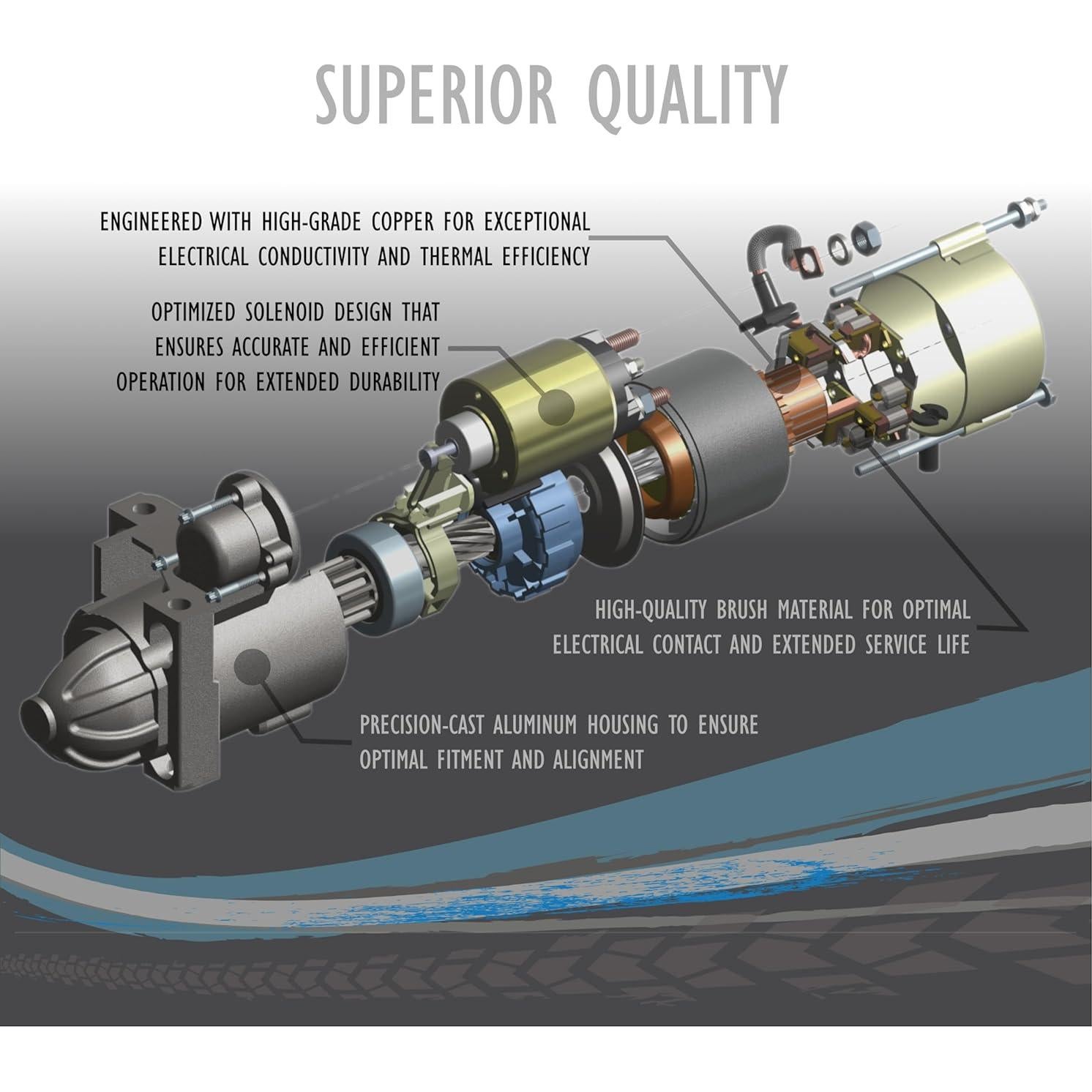Arrancador OEG 12V 1.4kW Compatible Montacargas Toyota