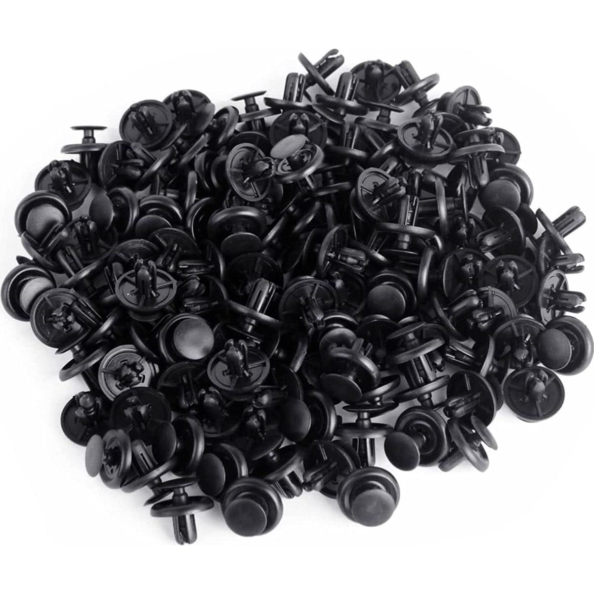 100 Clips de Retención Nylon Negro para Toyota Lexus 90467-07201