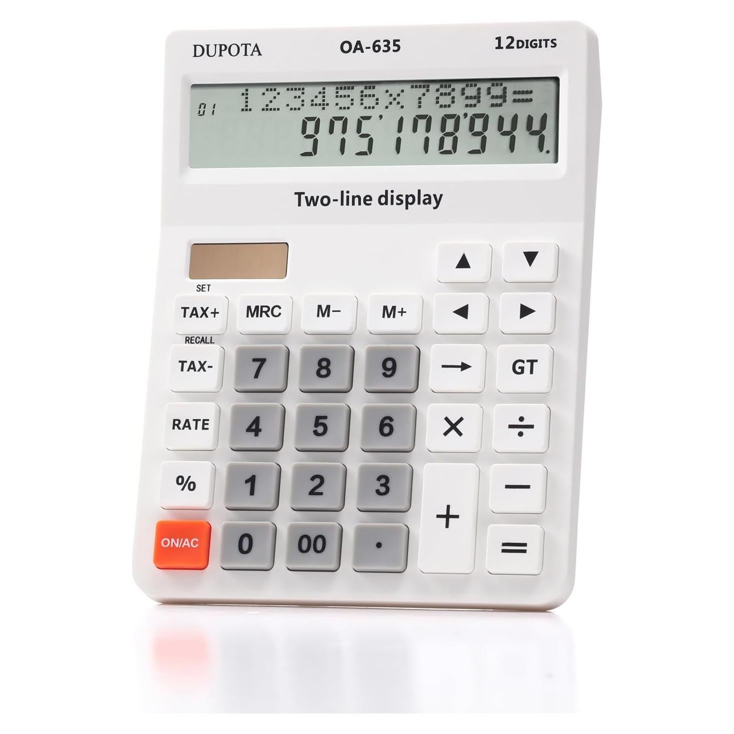 Calculadora de Escritorio DUPOTA OA-635 12 Dígitos LCD Solar