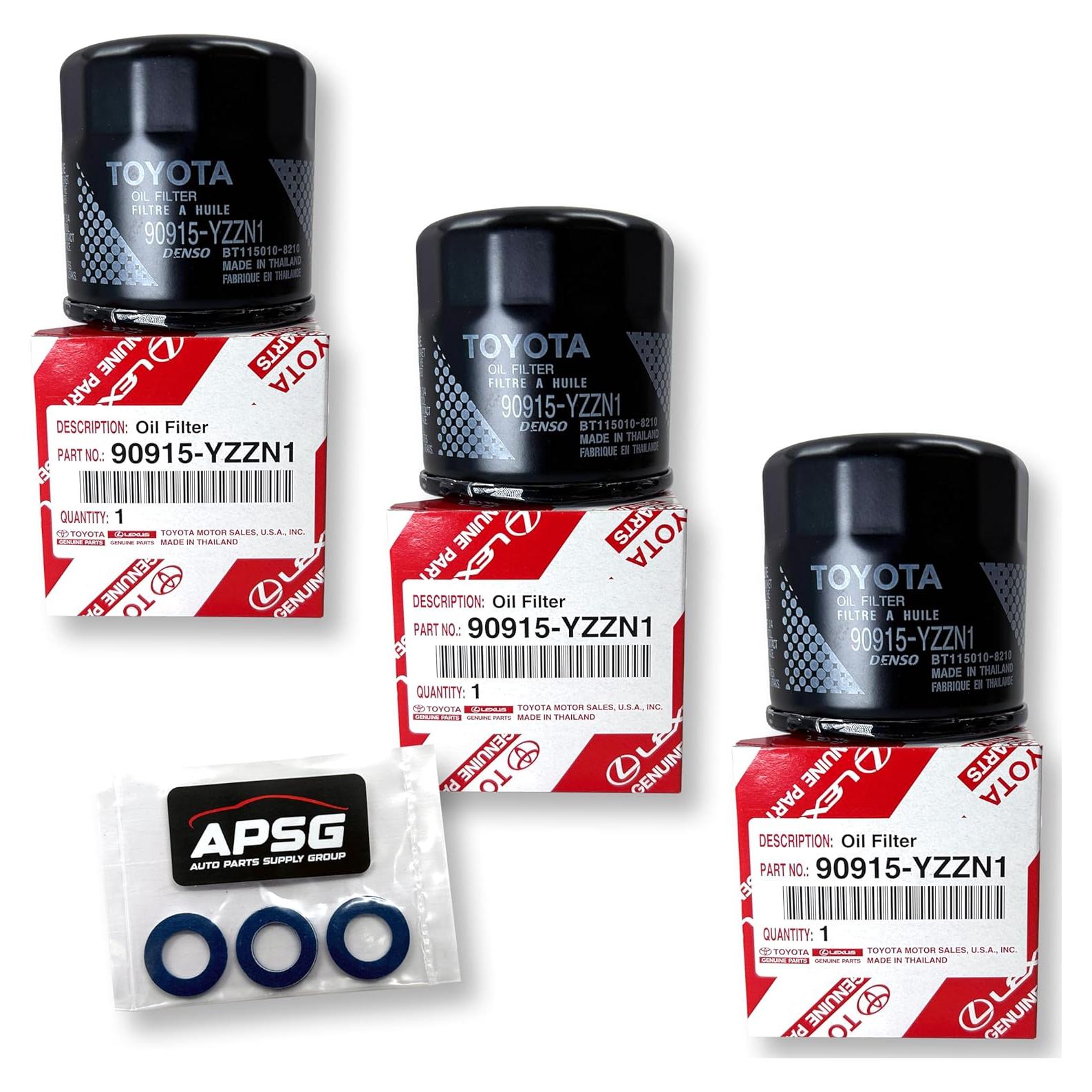 Filtro de Aceite Original APSG 90915-YZZN1 - 3 Paquetes