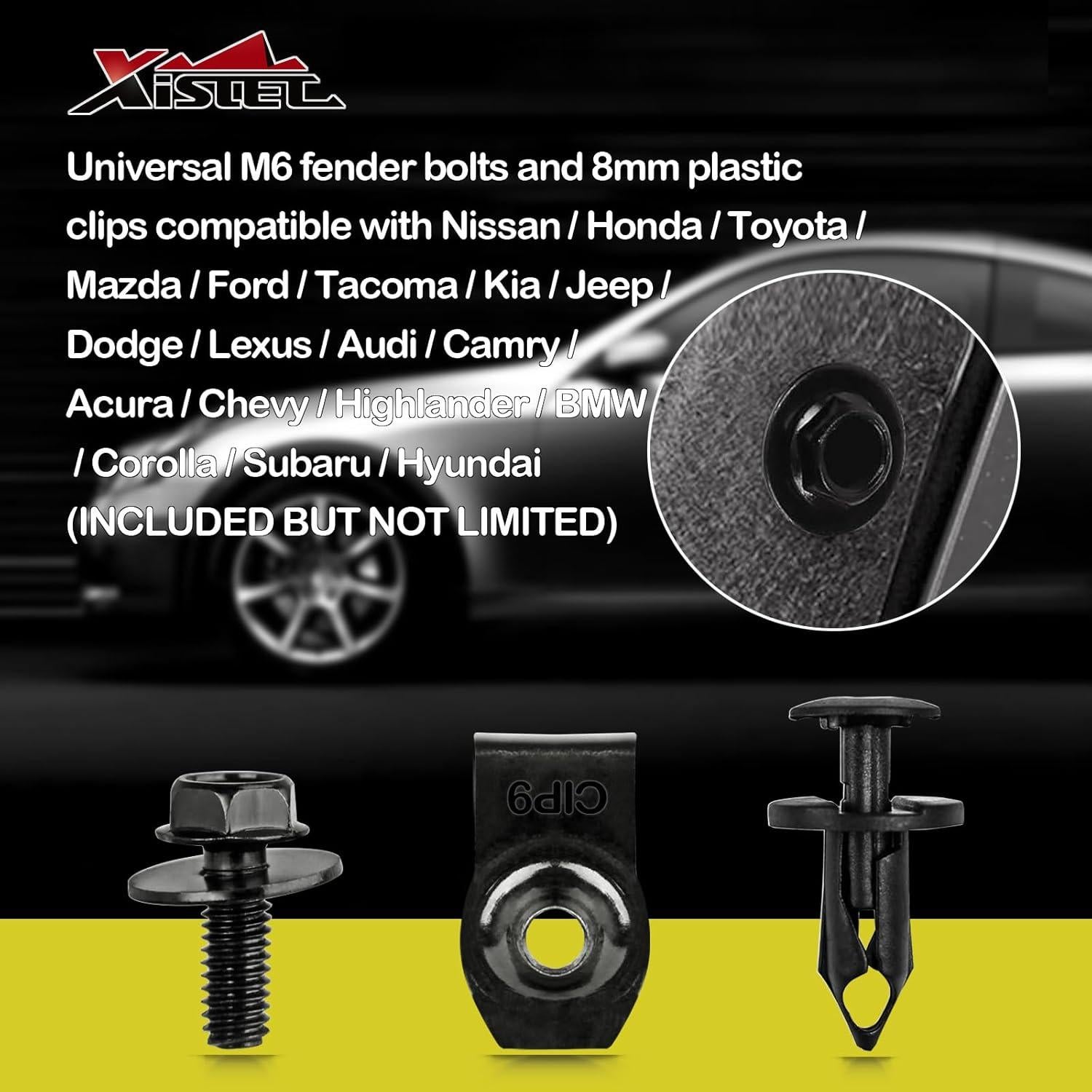 Kit 45 Piezas Tornillos Sujetadores Xislet para Motor