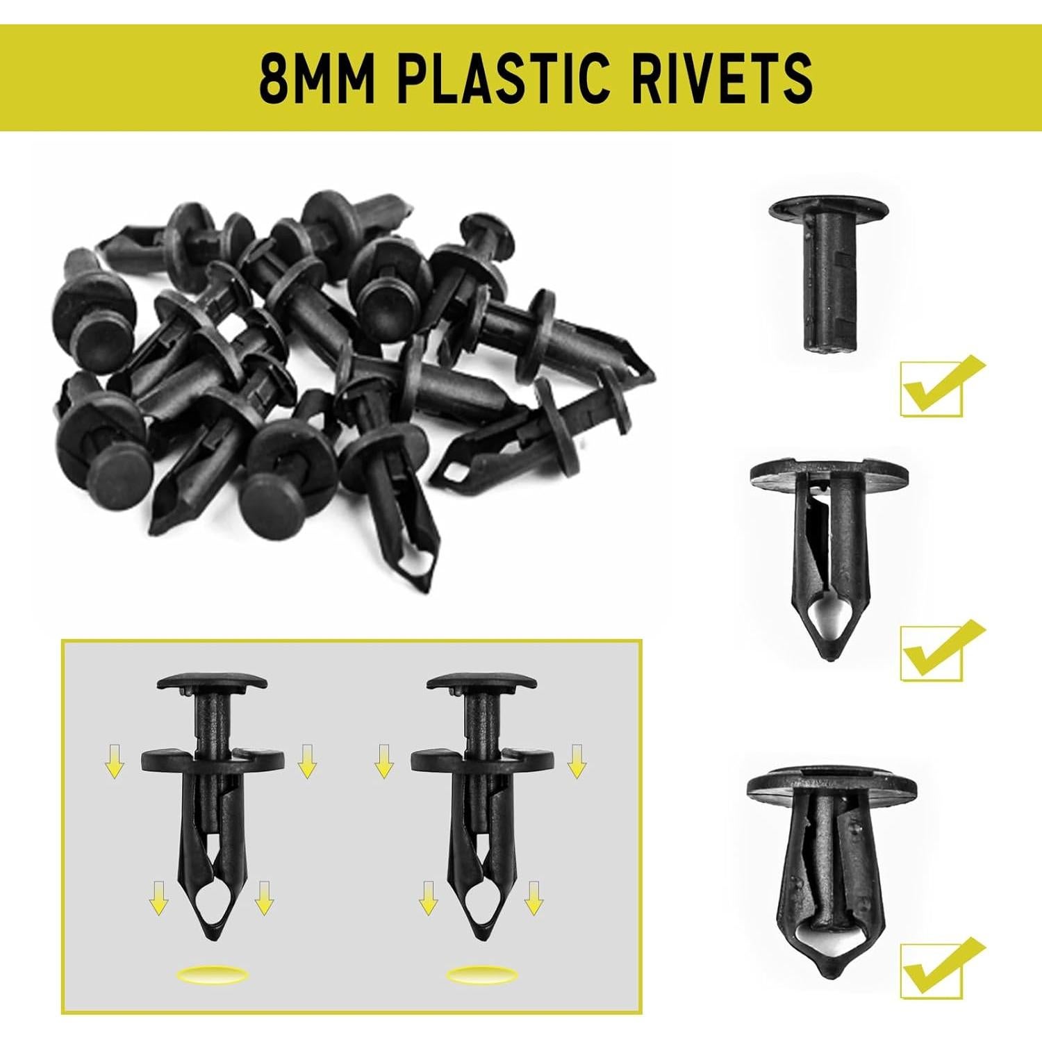 Kit 45 Piezas Tornillos Sujetadores Xislet para Motor