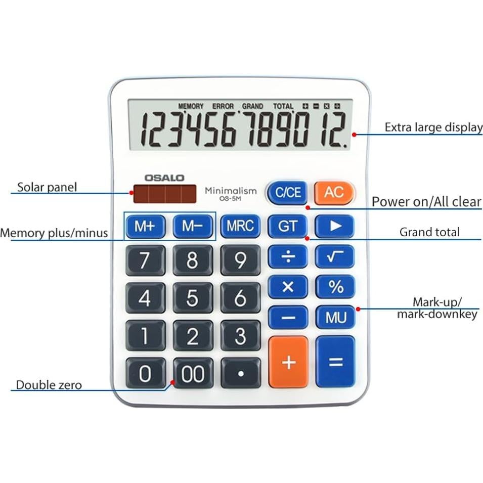 Calculadora de Escritorio Pendancy OS-5M Pantalla Grande