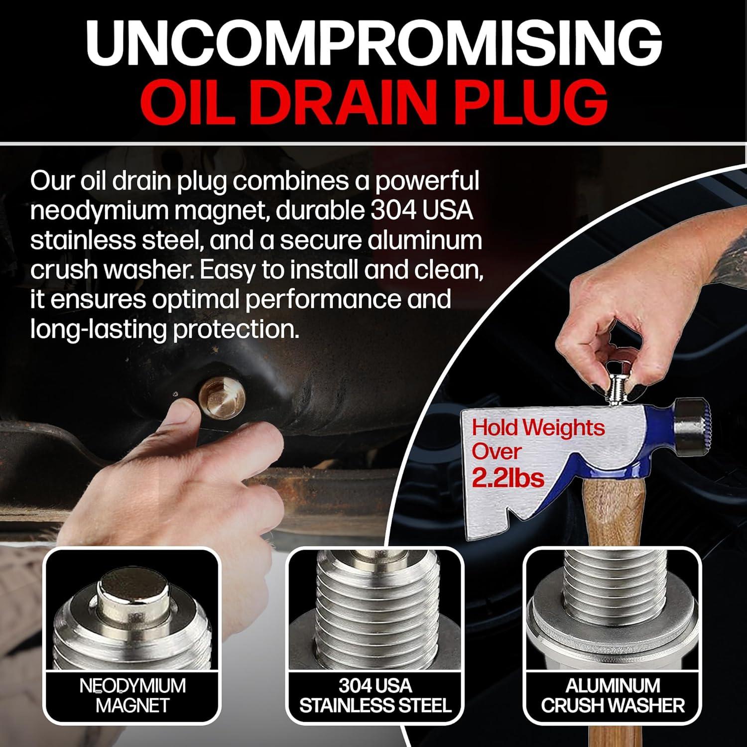 Tapón de Drenaje Magnético Votex M16x1.5 Acero Inoxidable