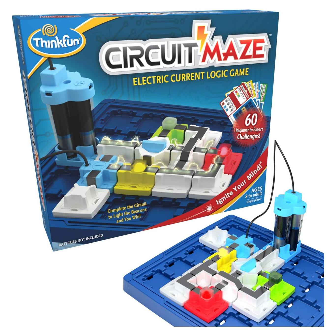 ThinkFun Circuit Maze Juego STEM 60 Desafíos 8+ Años