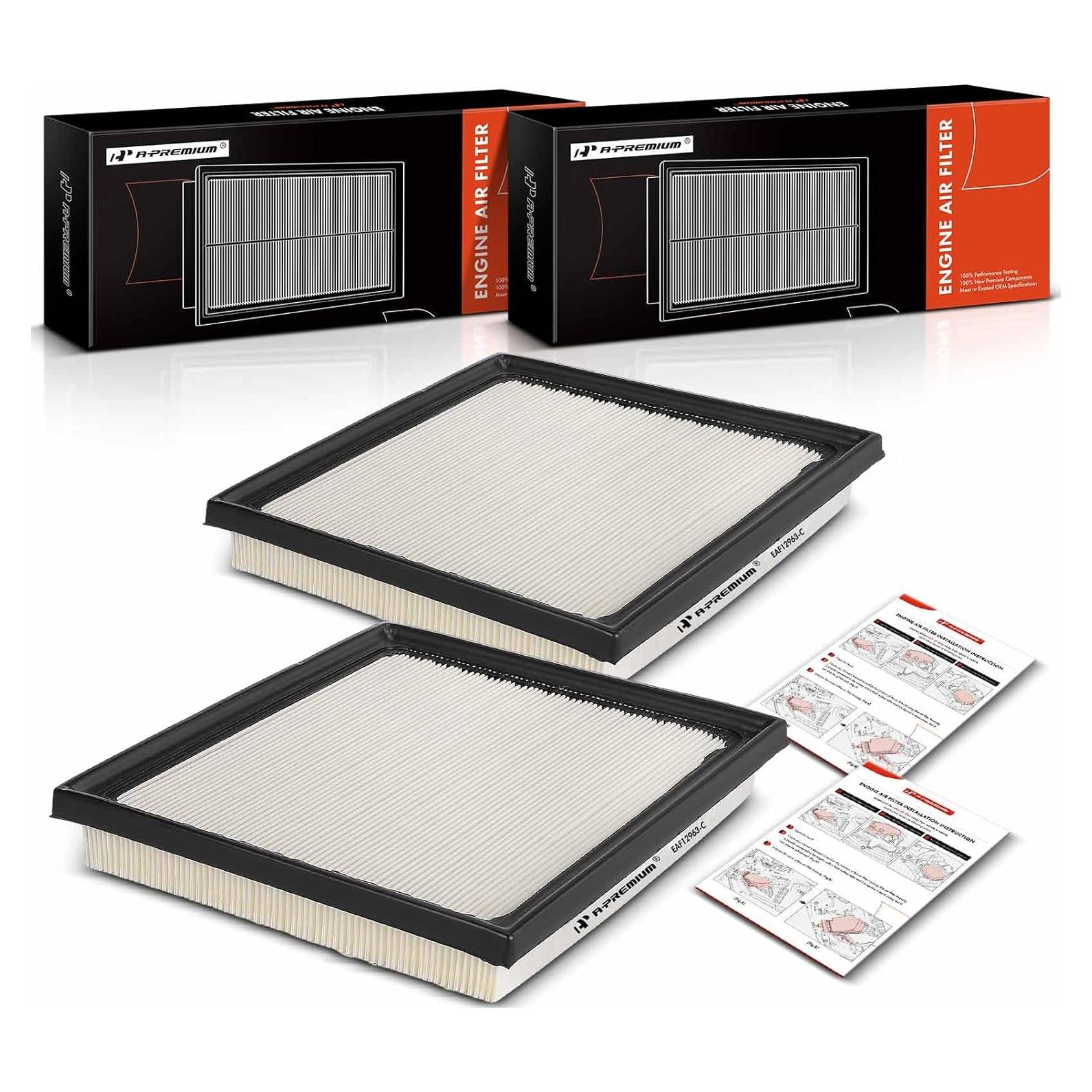 Filtro de aire A-Premium 2 piezas para Toyota Tundra 2022-2023