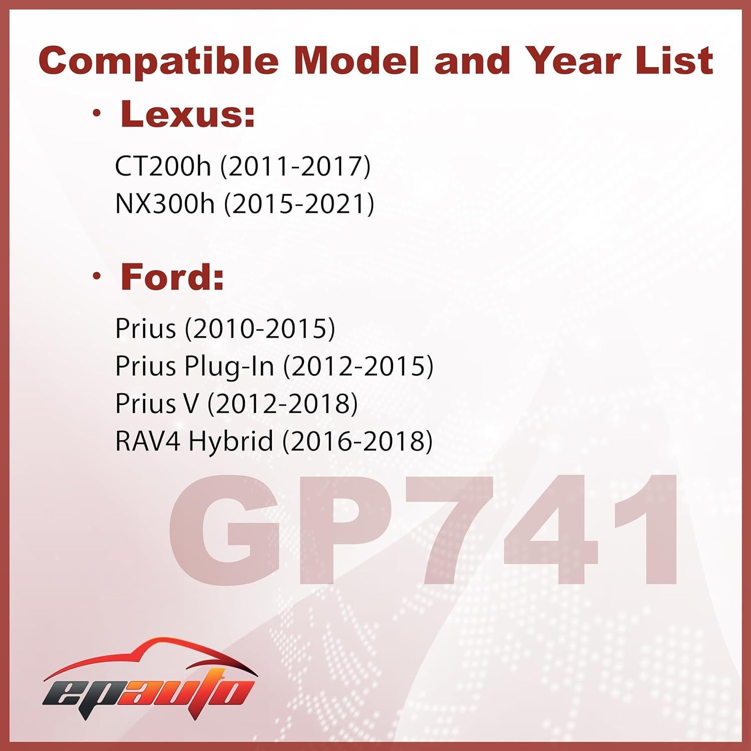 Filtro de Aire Motor EPAuto GP741 para Toyota y Lexus