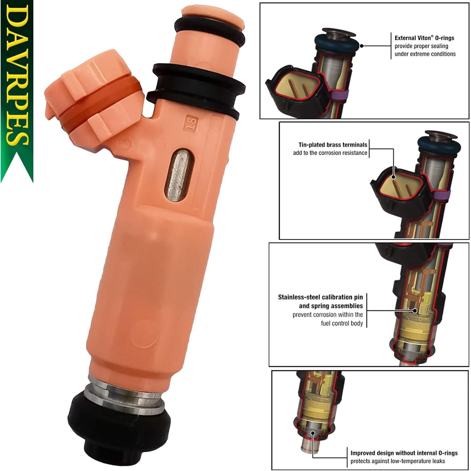 Inyector de Combustible DAVRPES 23250-20030 12 Agujeros