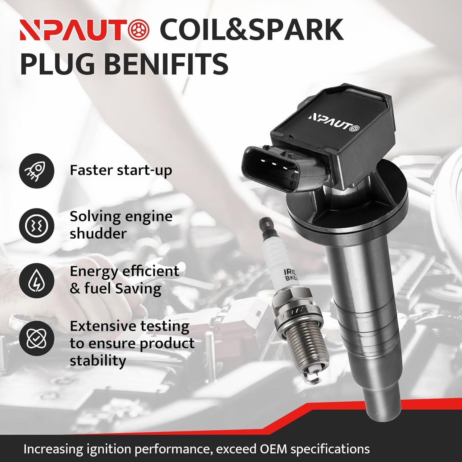 Kit de Bobinas de Encendido y Bujías NPAUTO 1.8L Toyota