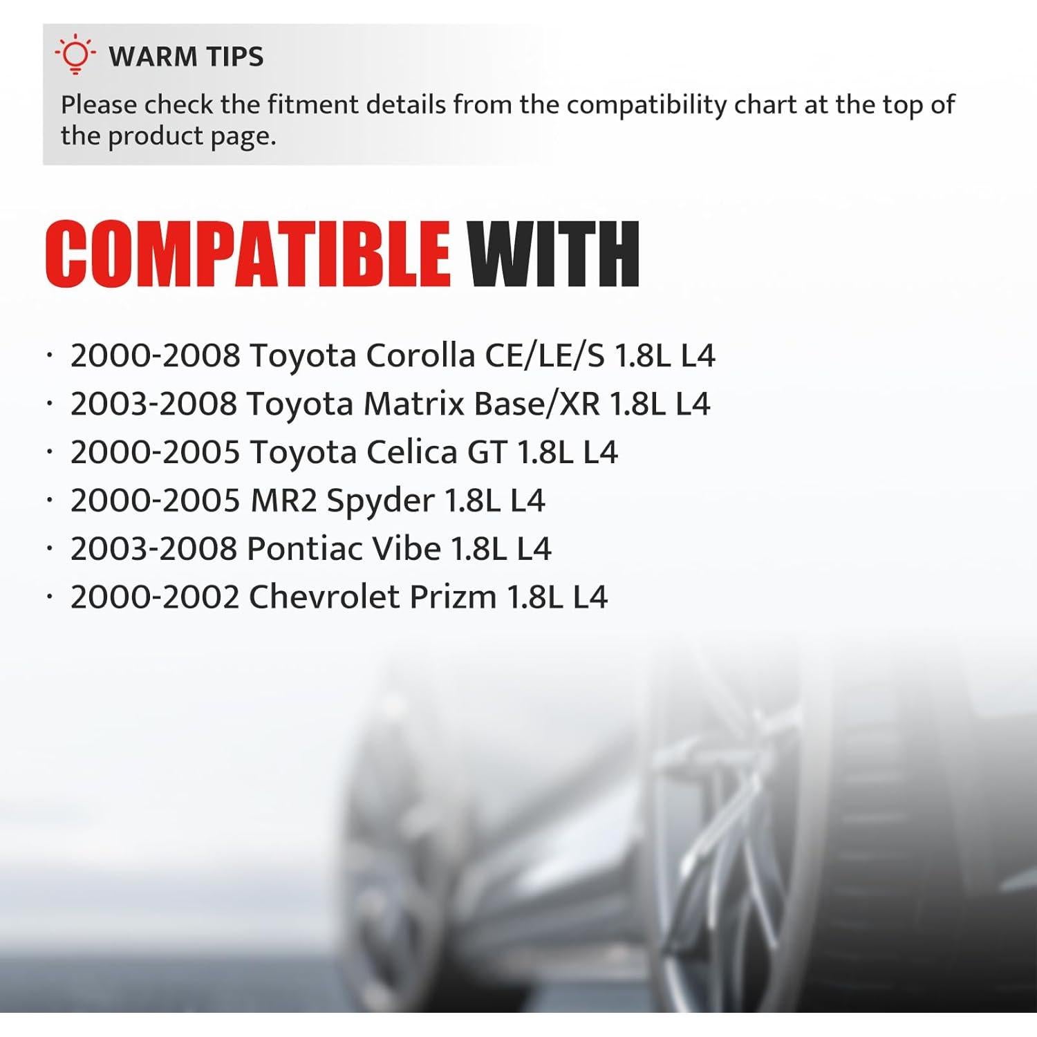 Kit de Bobinas de Encendido y Bujías NPAUTO 1.8L Toyota